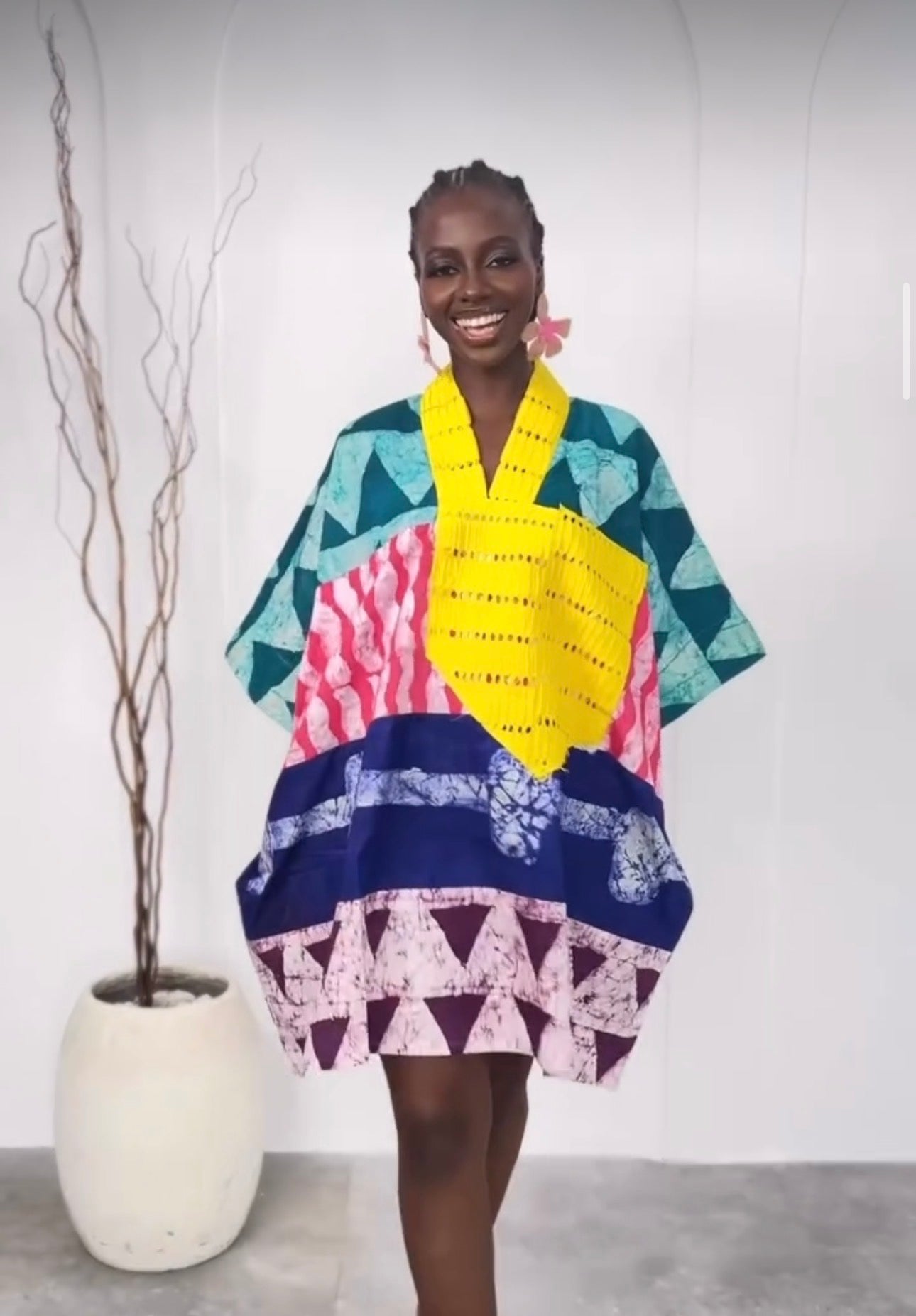 Adire Short Dress