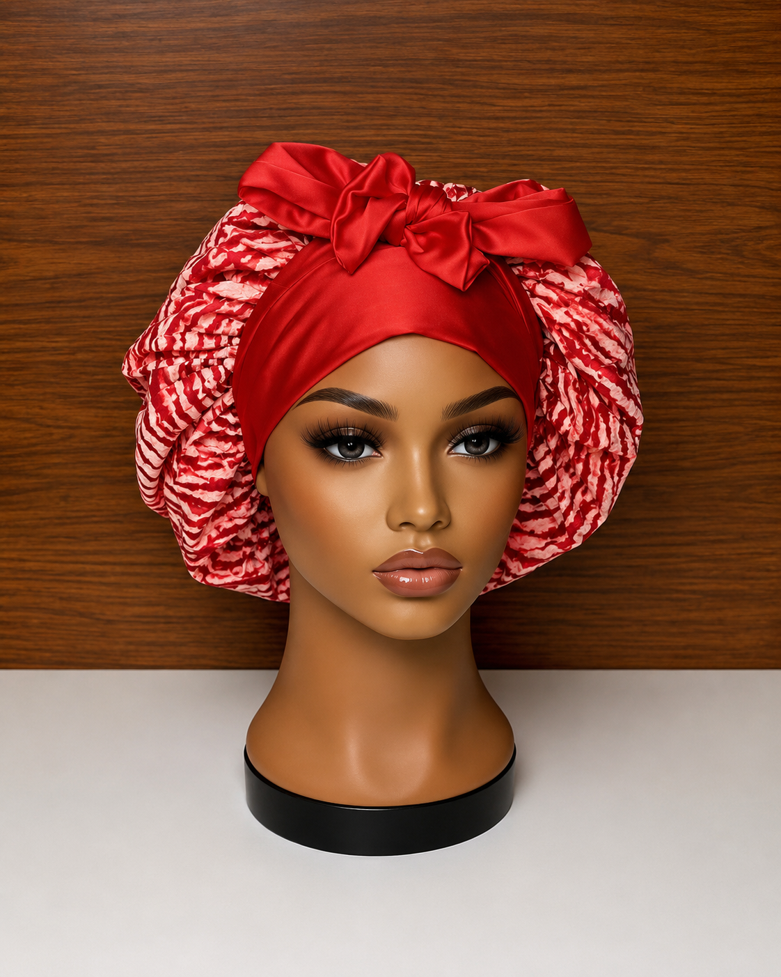 Red Adire × Silk Reversible Hair
Bonnets