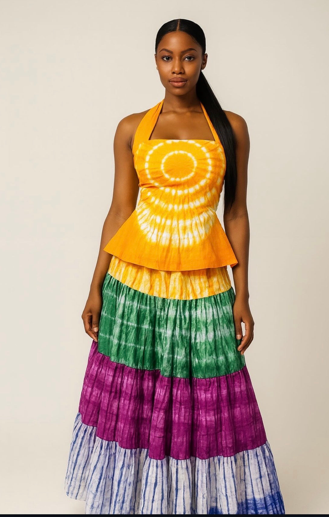 Adire Skirt Set (multicolor)