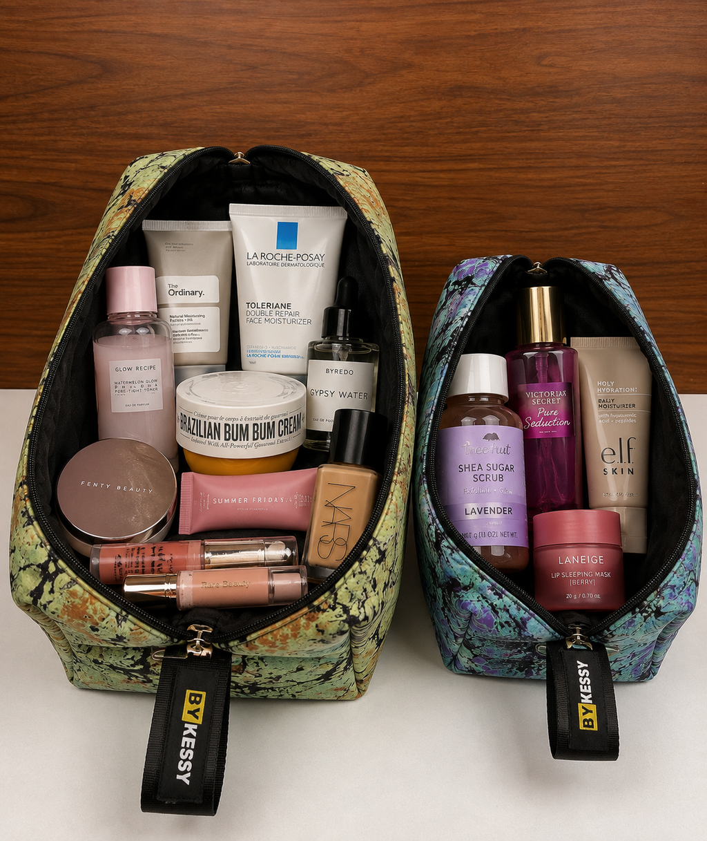 Adire Toiletry / Makeup Bags (L&M)