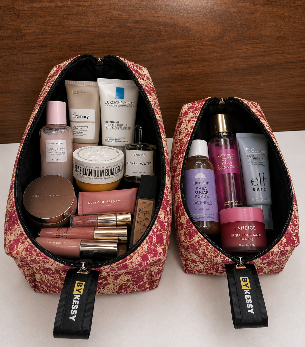 Adire Toiletry / Makeup Bags (L&M)