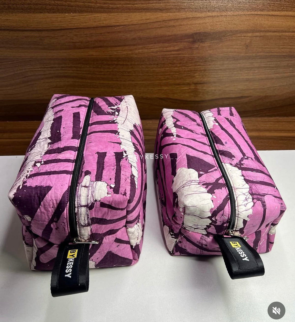 Adire Toiletry / Makeup Bags (L&M)