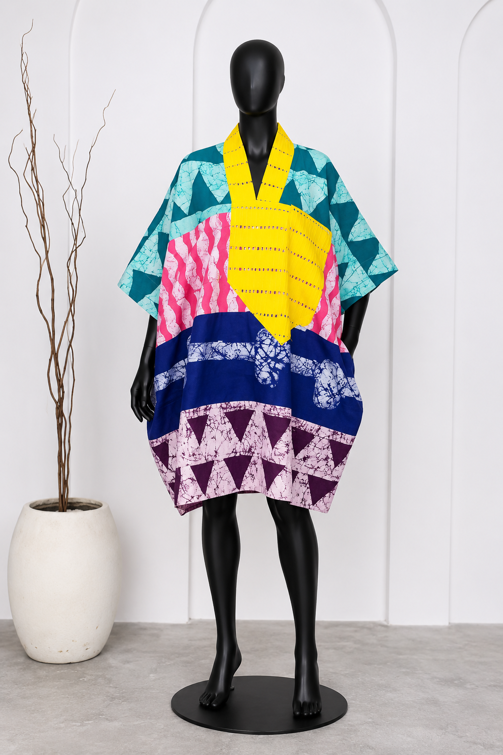 Adire Dress Multicolor