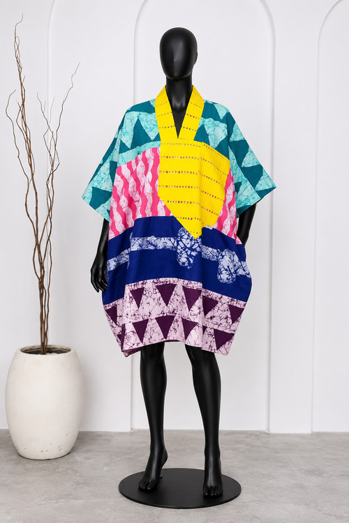 Adire Dress Multicolor
