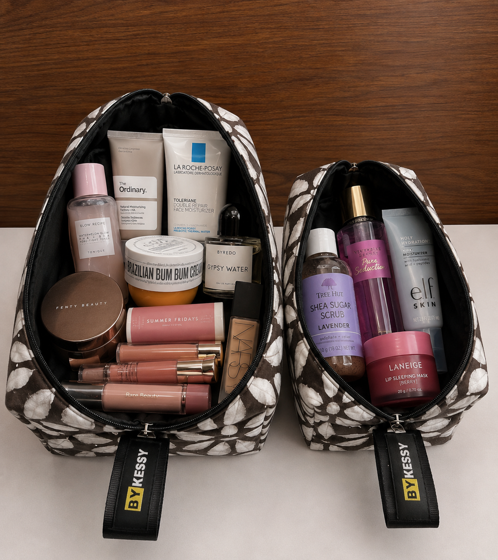 Adire Toiletry / Makeup Bags (L&M)