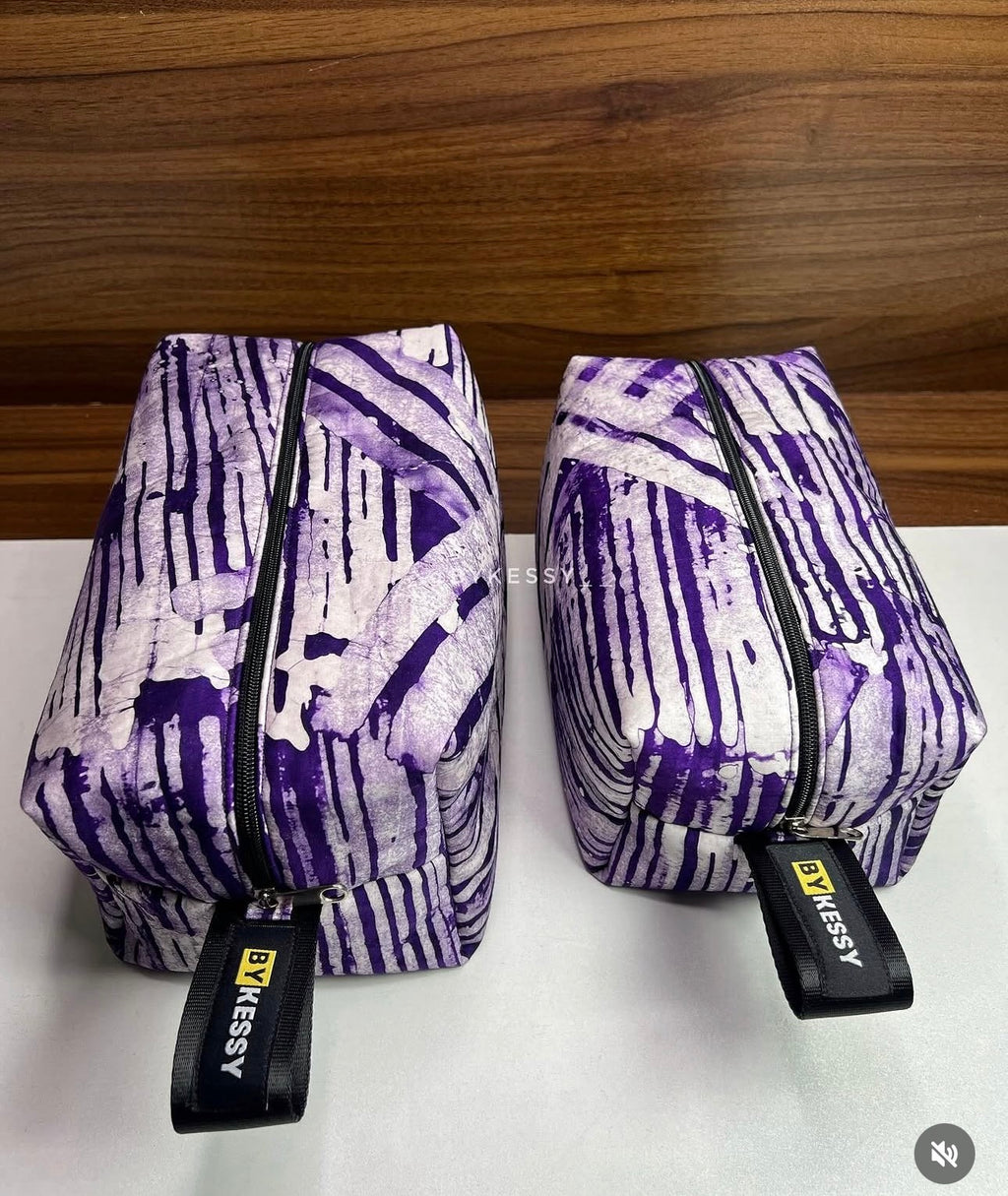 Adire Toiletry / Makeup Bags (L&M)