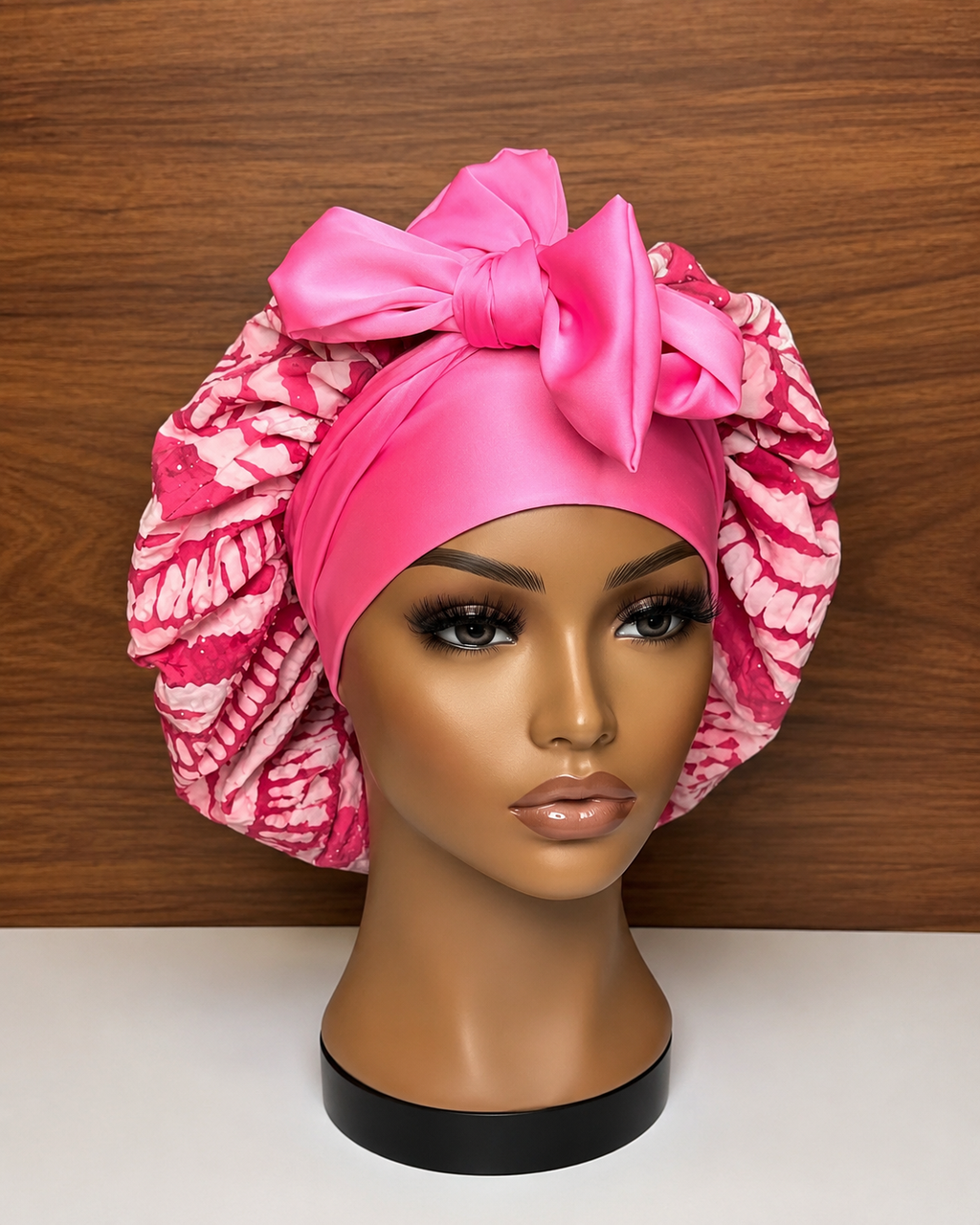 Pink Adire × Silk Reversible Hair
Bonnets