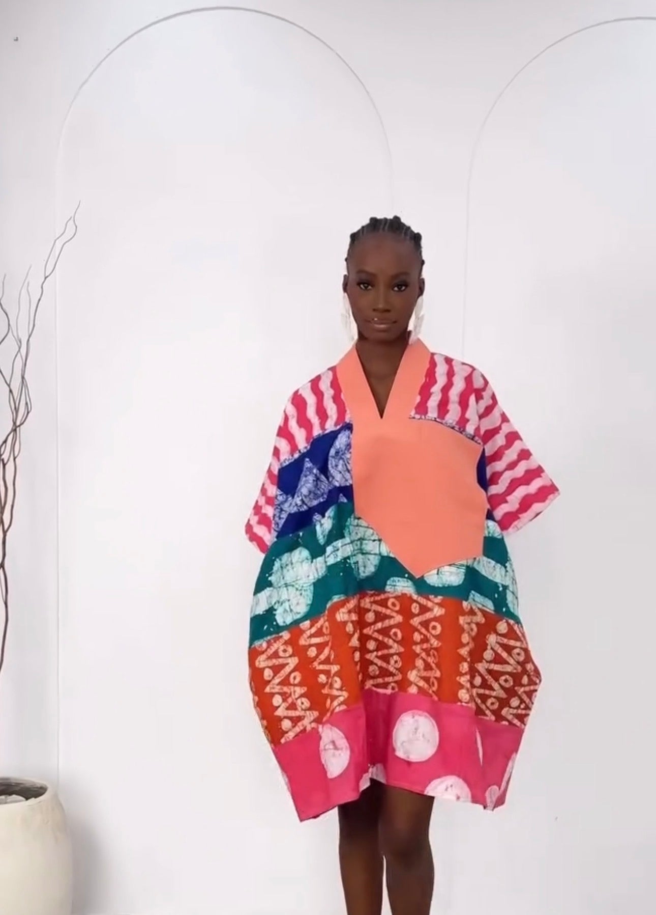 Adire Short Dress