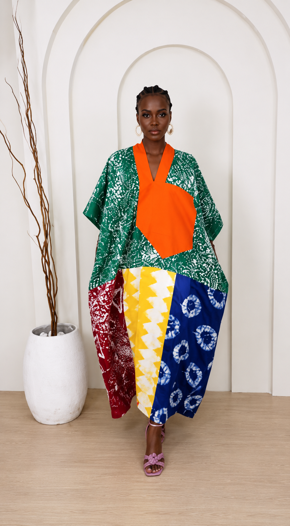 Adire Multicolor Bubu