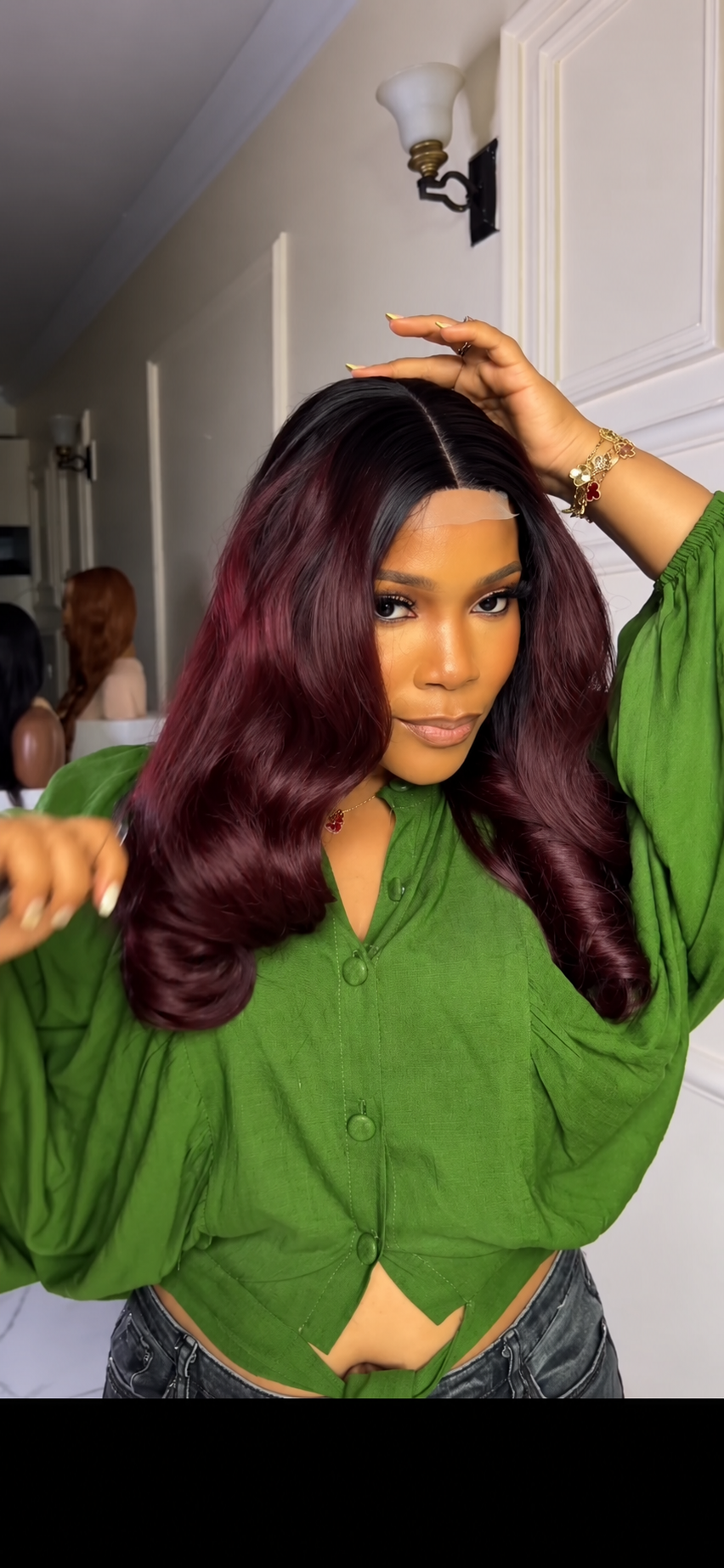 Kim k Wig Rain in 99j