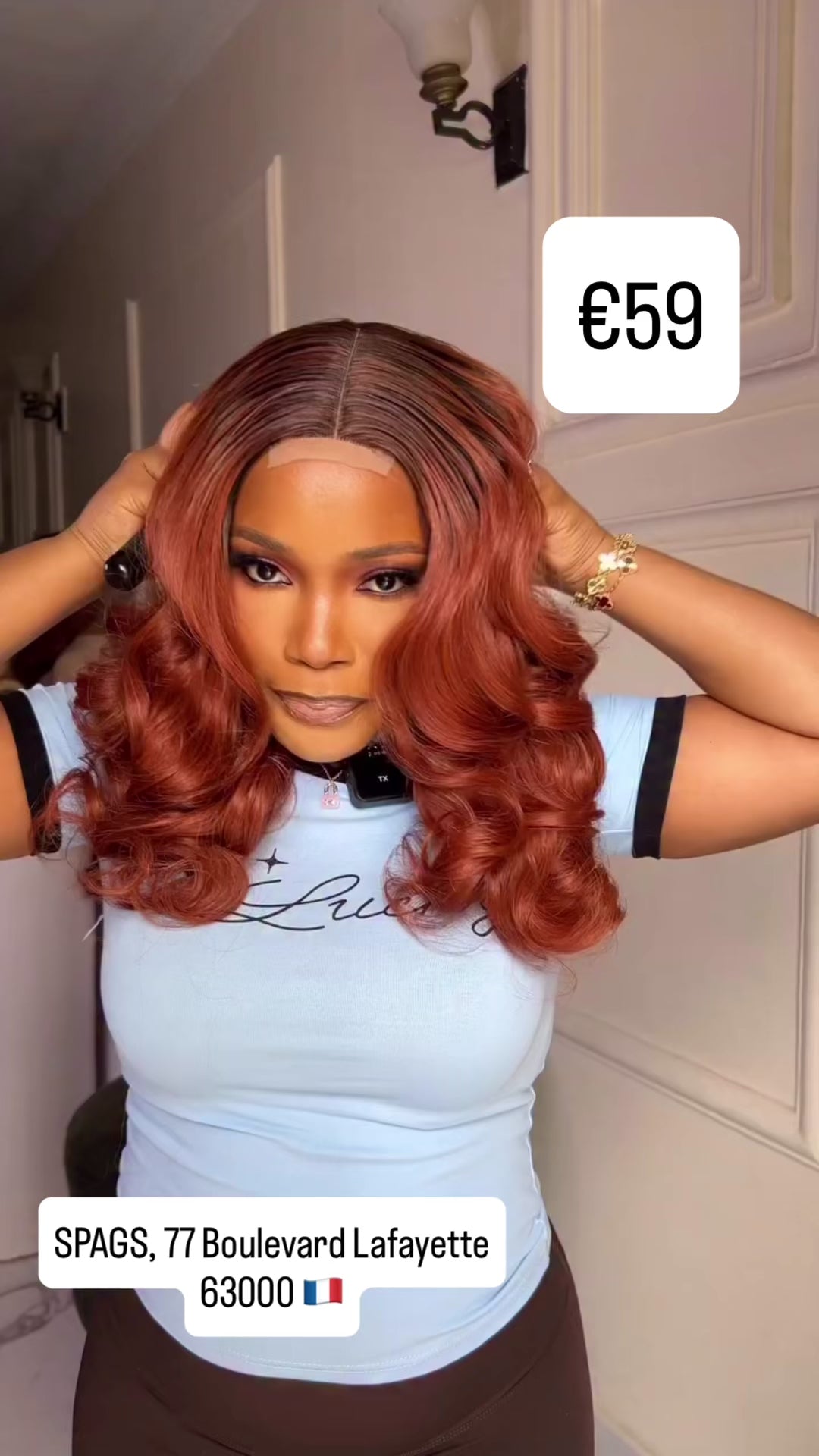 Kim k Dora in Ginger