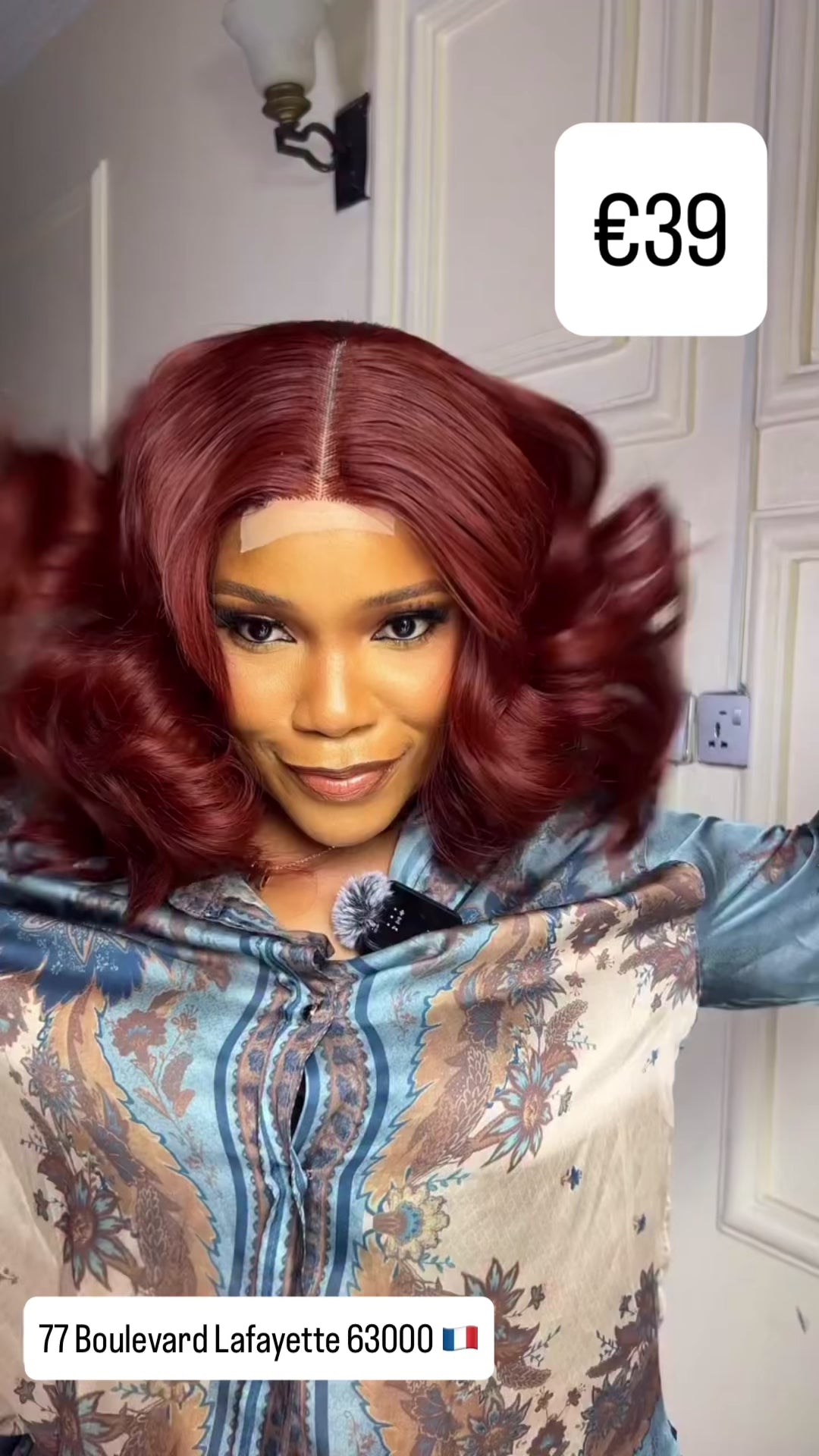 Wig Rain in Ginger short